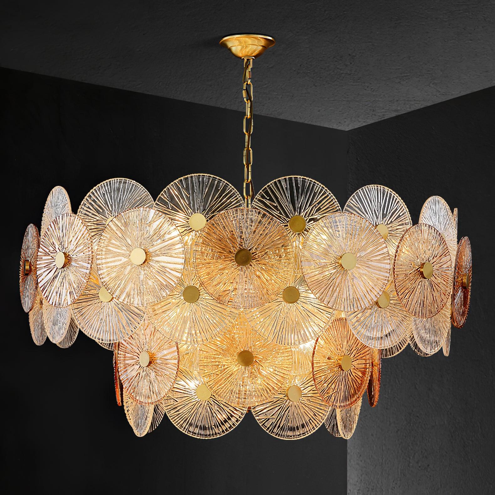 Liororiel Glass Chandelier Light