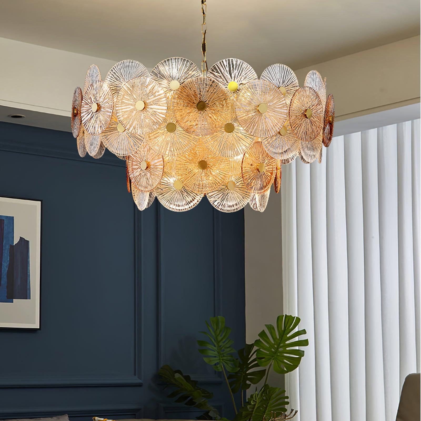 Liororiel Glass Chandelier Light