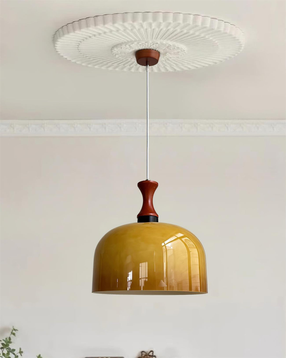 Lioraer Glass Retro Pendant Light