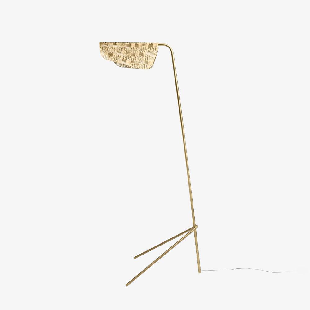 Triad Gold Geometric Floor Lamp