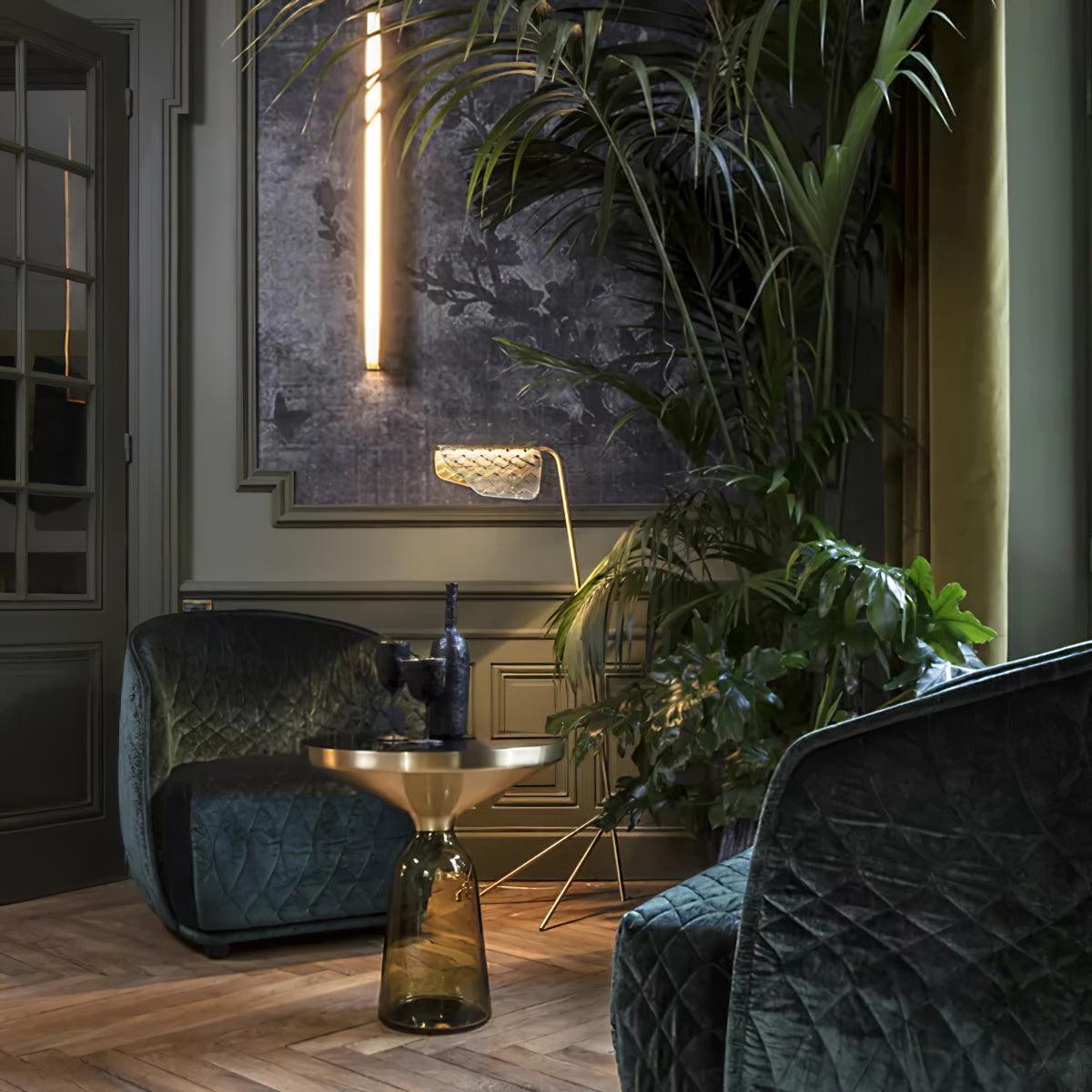 Triad Gold Geometric Floor Lamp