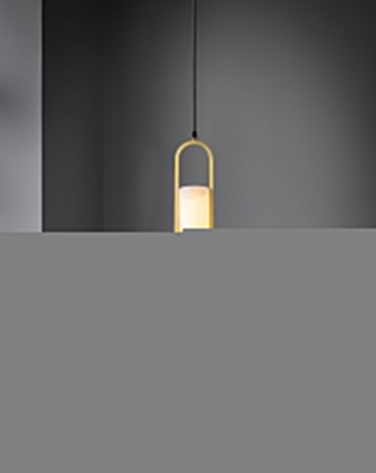 Svala Arch Alabaster Pendant Light