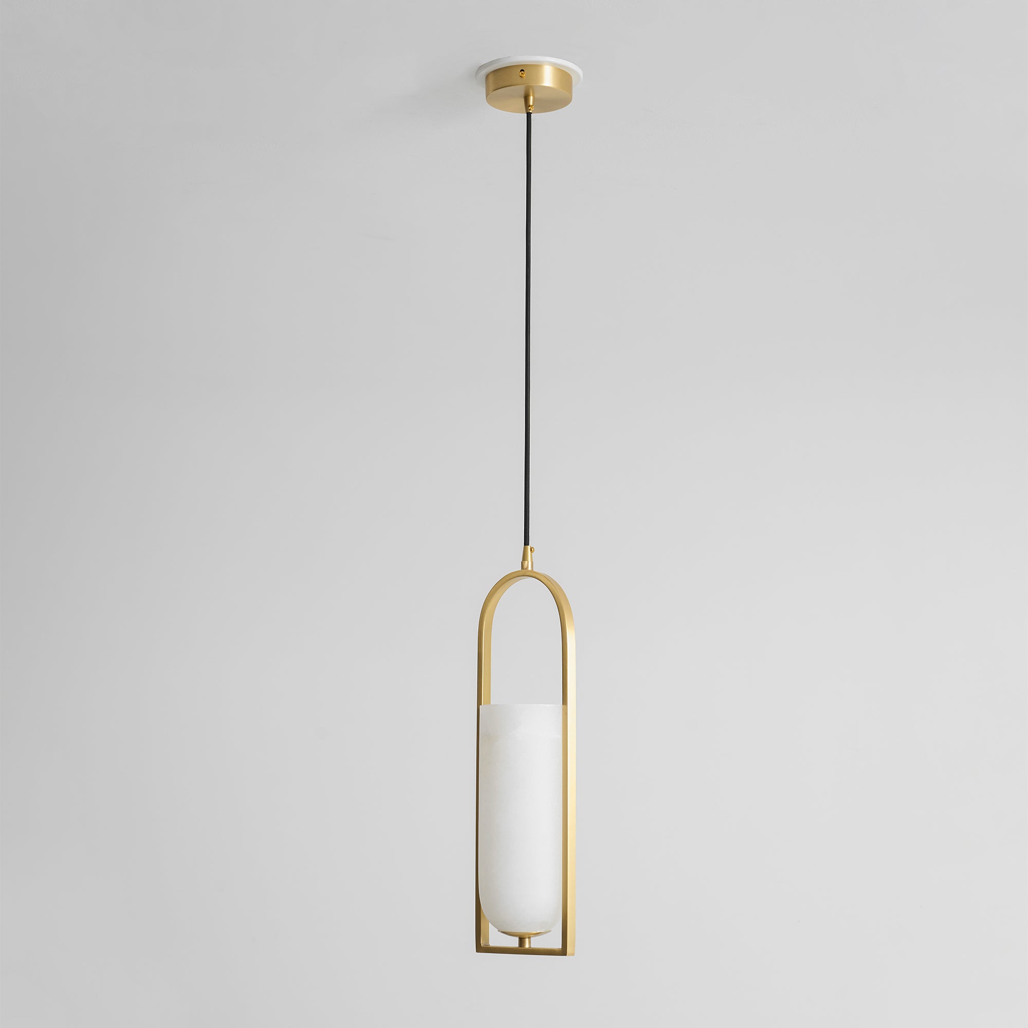 Svala Arch Alabaster Pendant Light