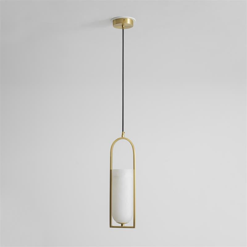 Svala Arch Alabaster Pendant Light