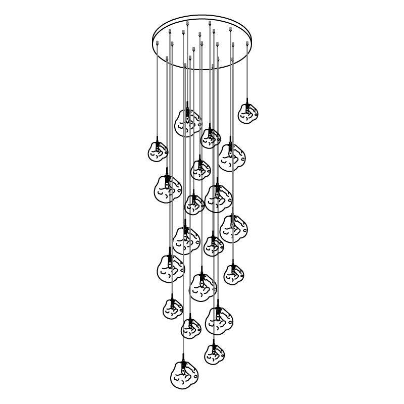 Daria Pendant Lamp Irregular Cluster Sculptural