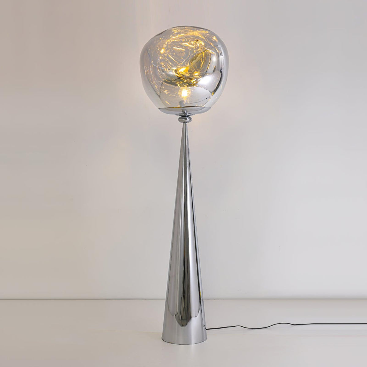 Ovexin Gray Contemporary Floor Lamp