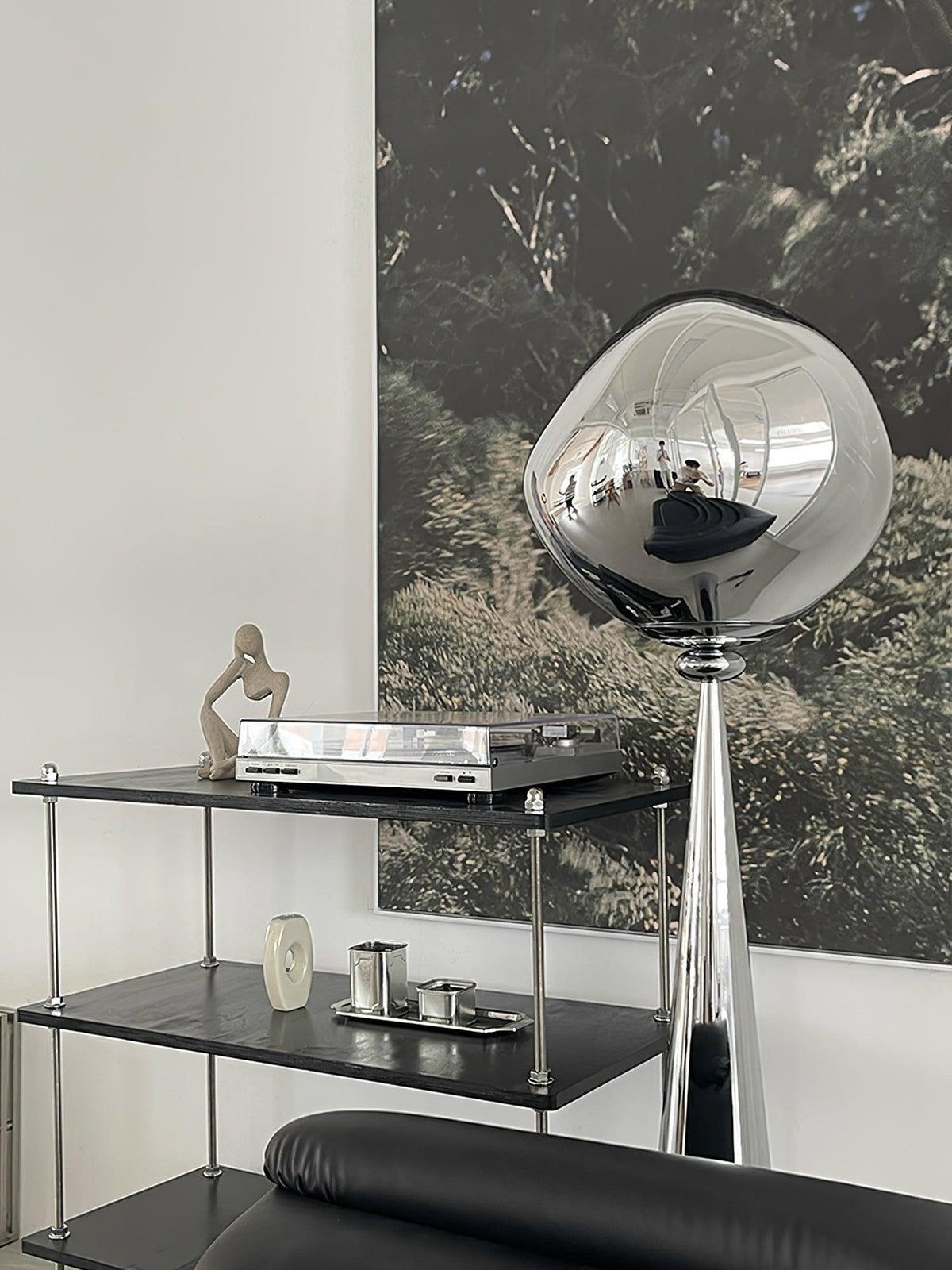 Ovexin Gray Contemporary Floor Lamp