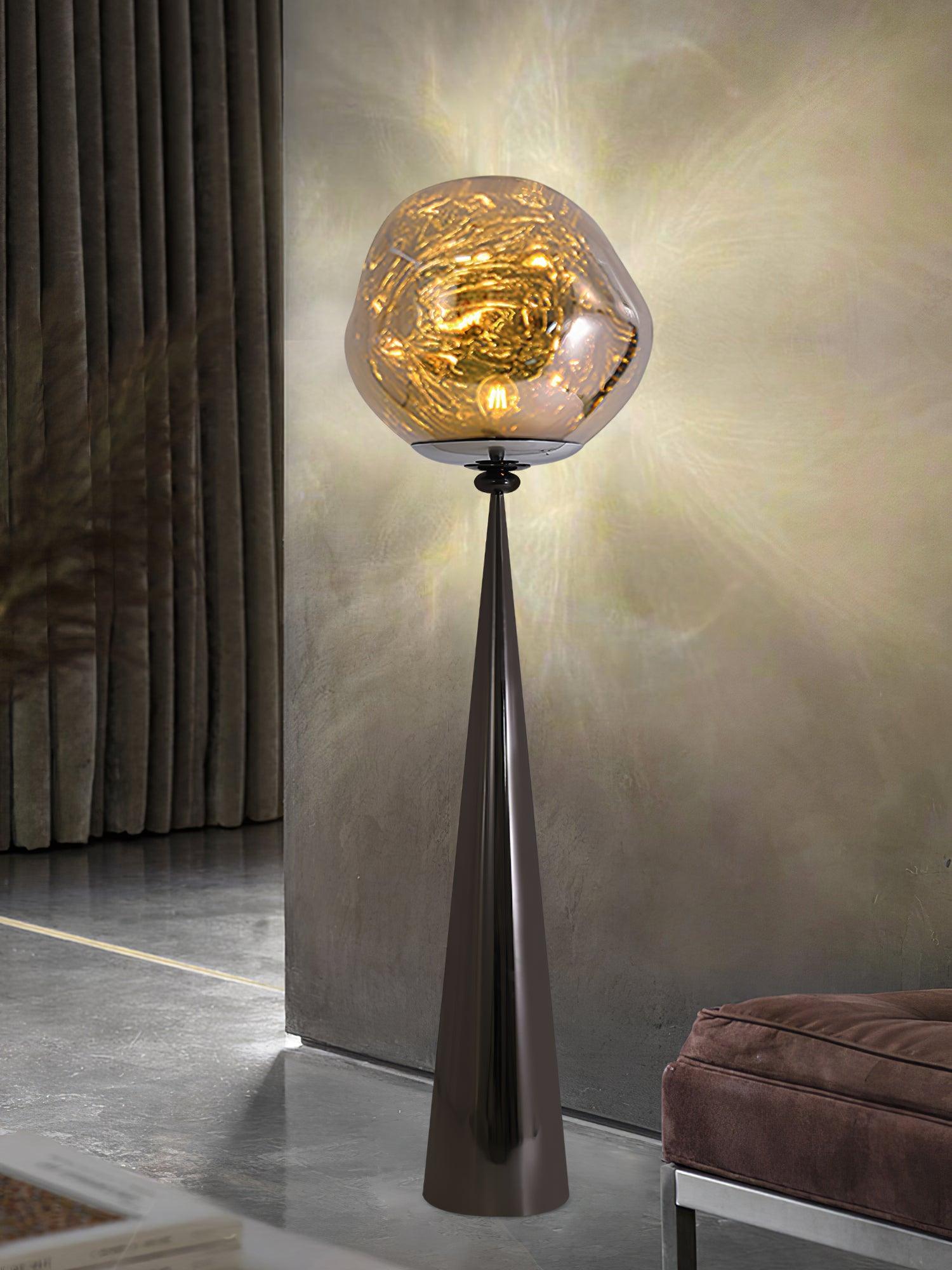 Ovexin Gray Contemporary Floor Lamp