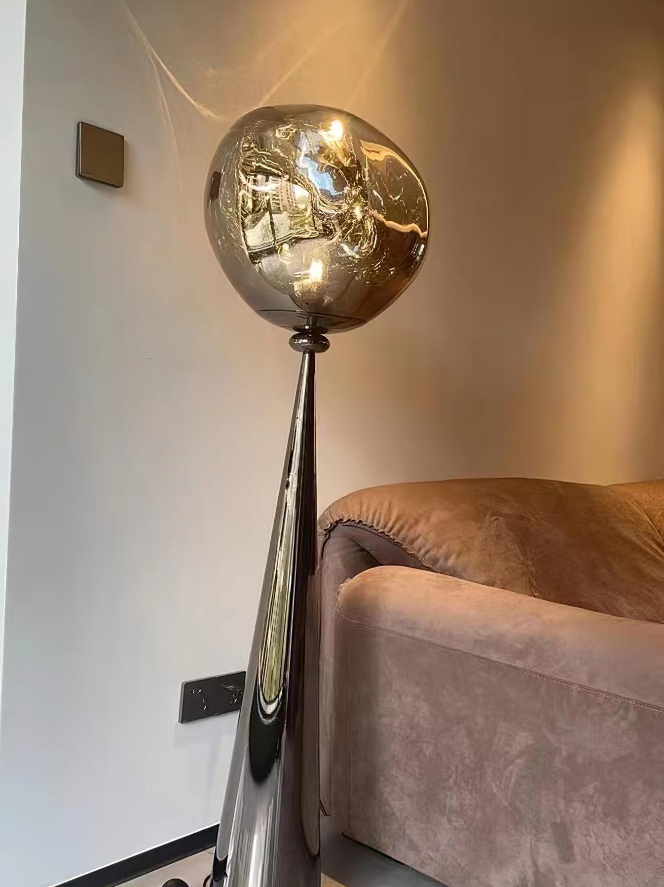 Ovexin Gray Contemporary Floor Lamp