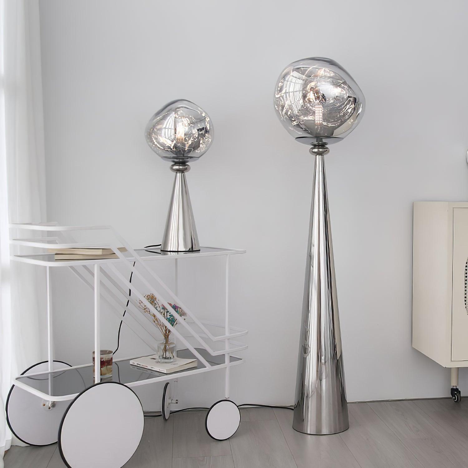 Ovexin Gray Contemporary Floor Lamp