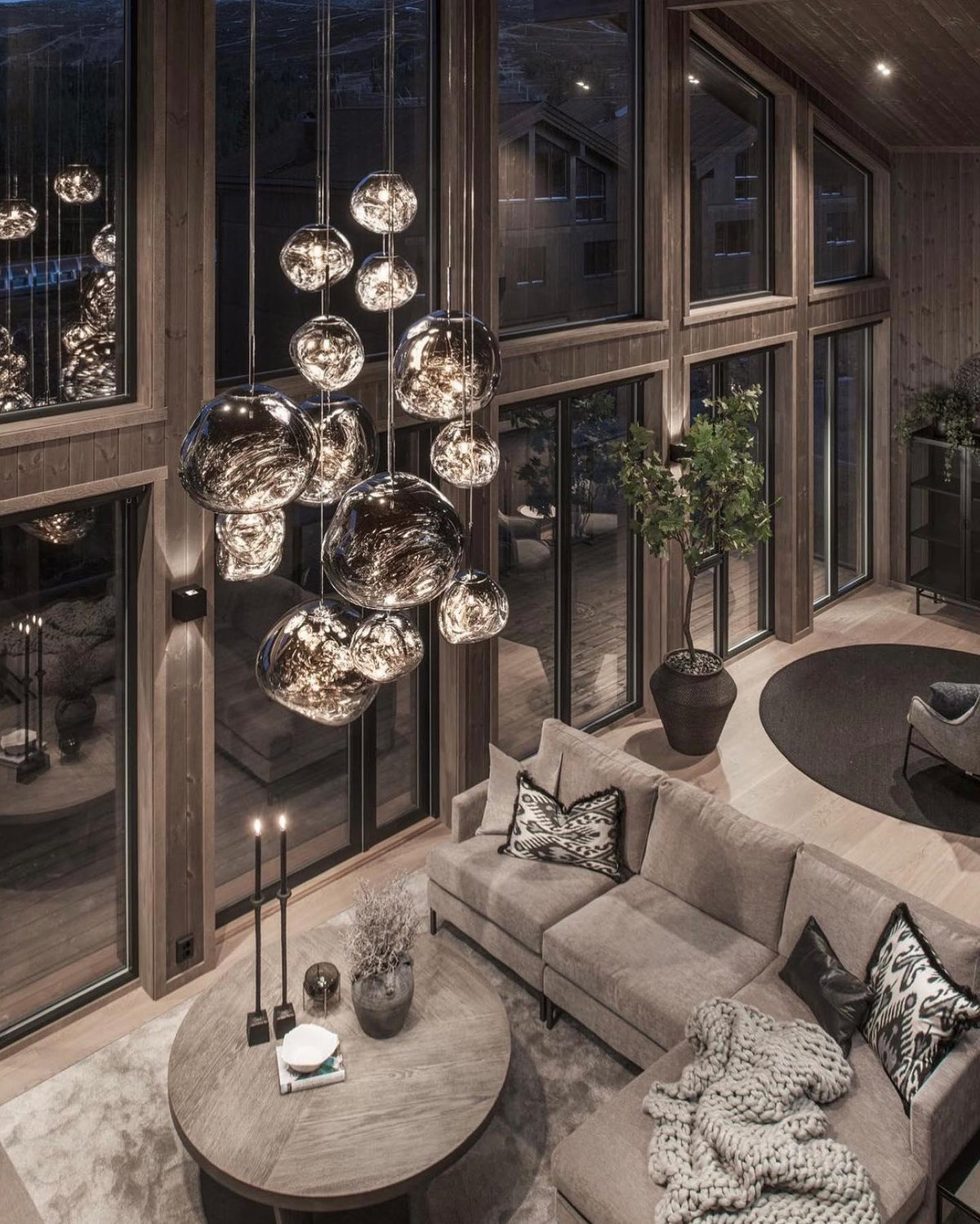 Daria Pendant Lamp Irregular Cluster Sculptural