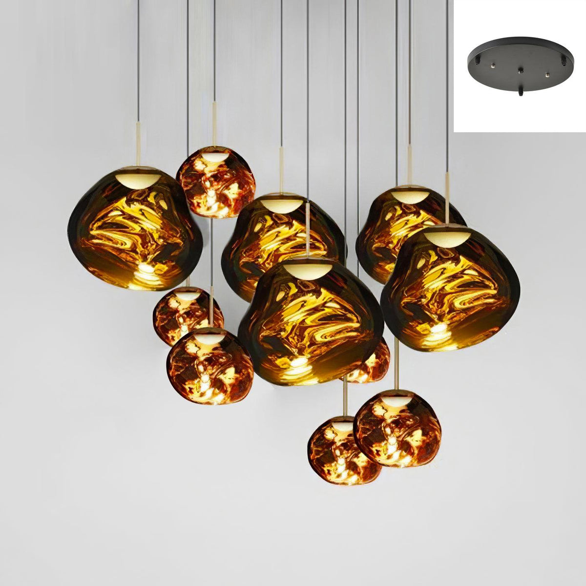 Daria Pendant Lamp Irregular Cluster Sculptural