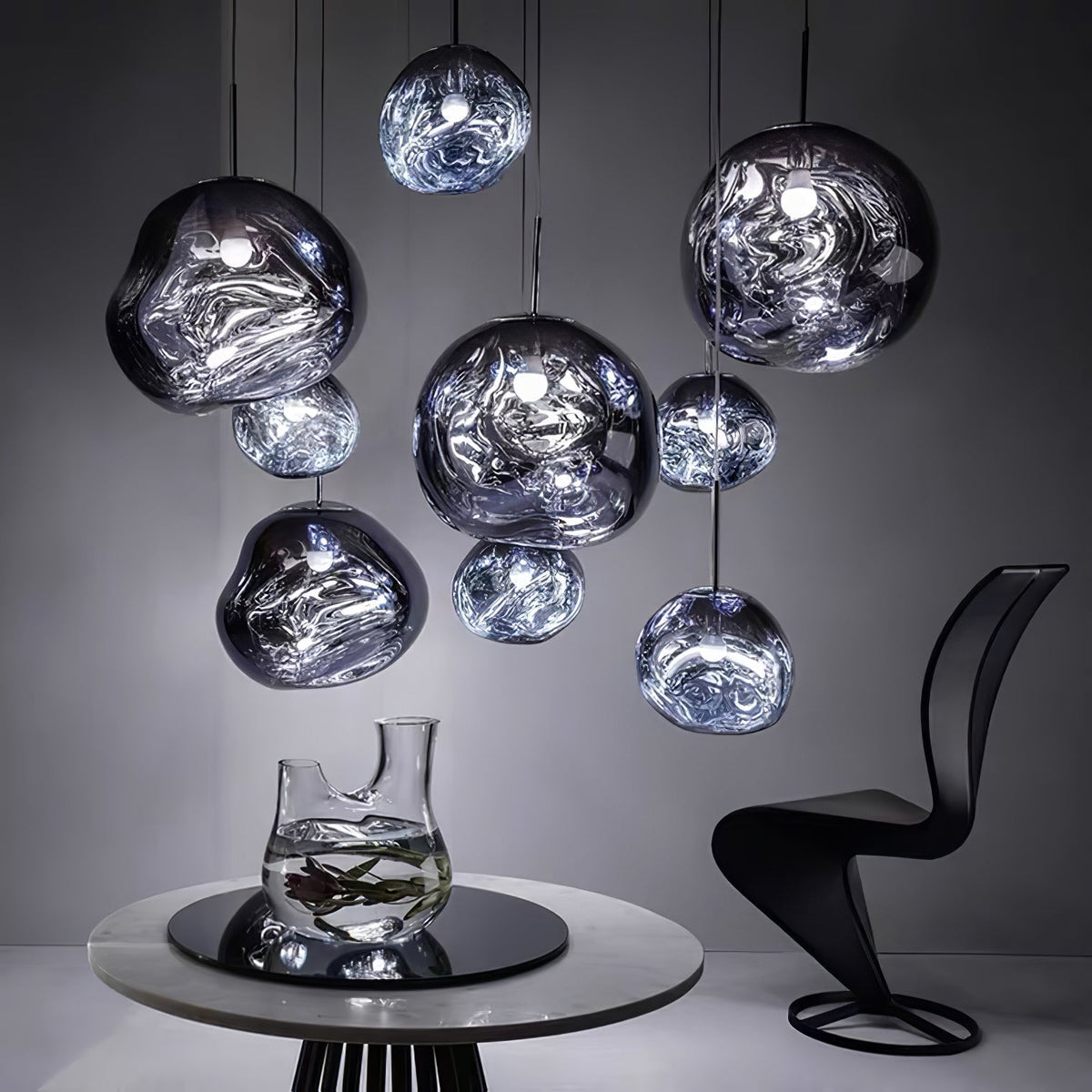 Daria Pendant Lamp Irregular Cluster Sculptural