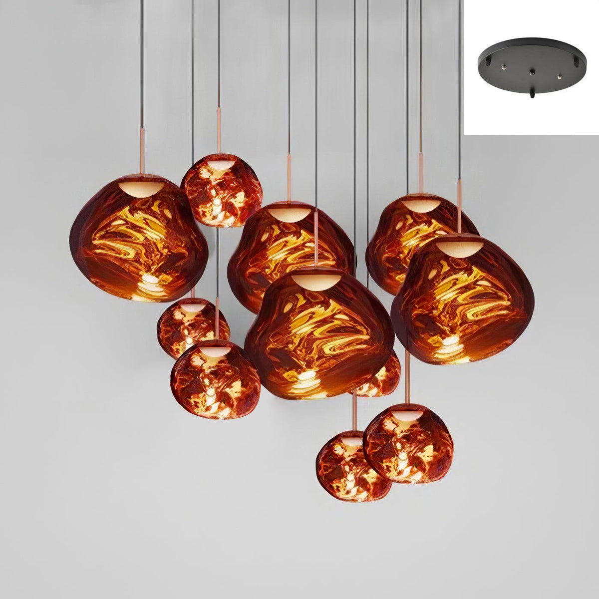 Daria Pendant Lamp Irregular Cluster Sculptural