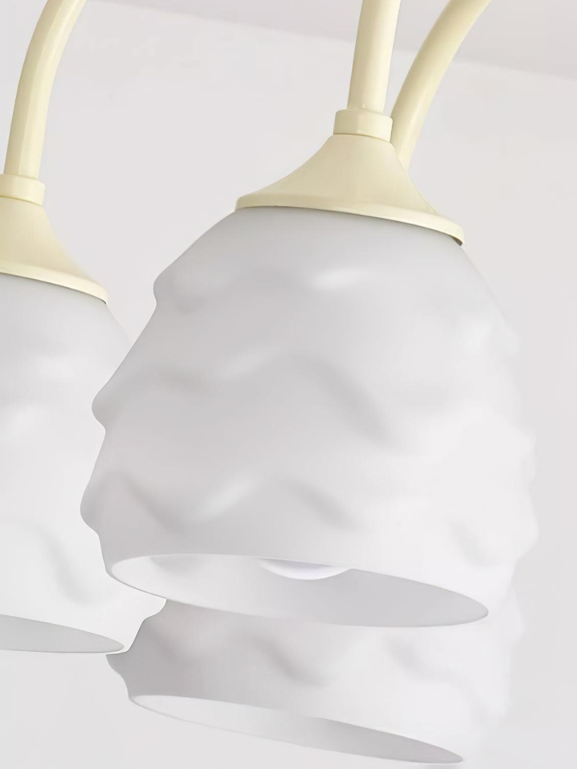 Veluissa Chandelier Melting Ice Cream Milky Glass