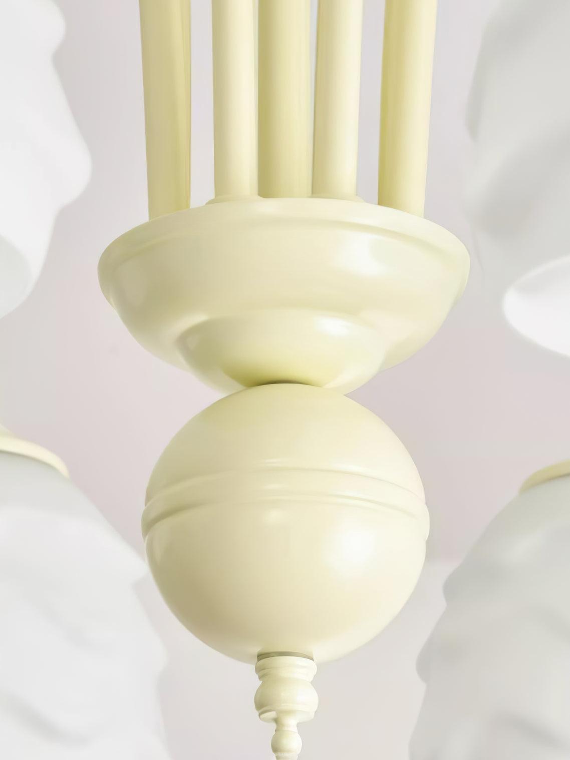 Veluissa Chandelier Melting Ice Cream Milky Glass