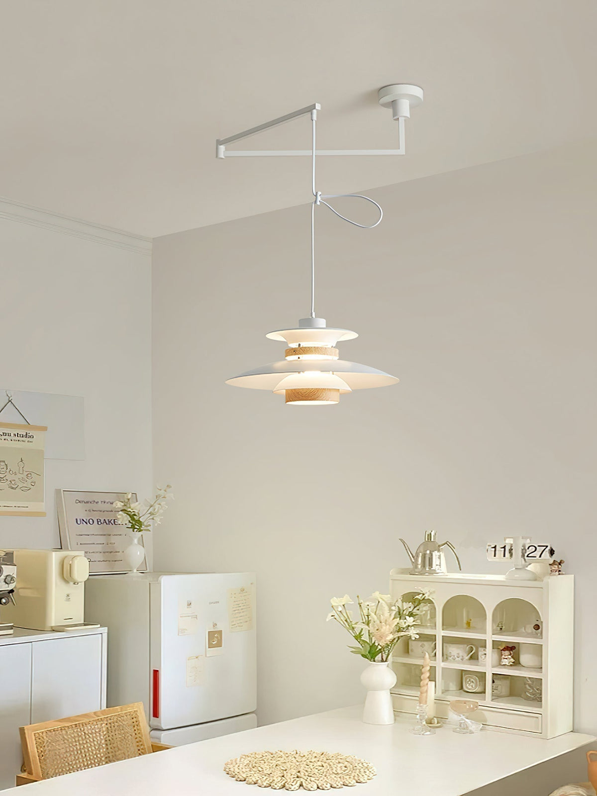 Sylania Steel & Wood Pendant Lamp