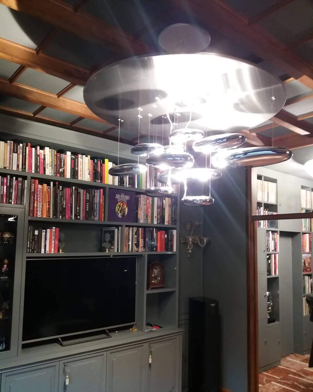 Orinanelle Chandelier Aluminum Sculptural