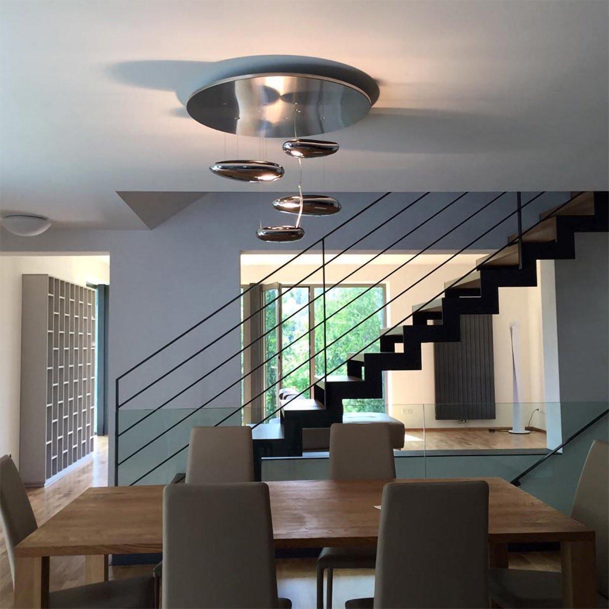 Orinanelle Chandelier Aluminum Sculptural