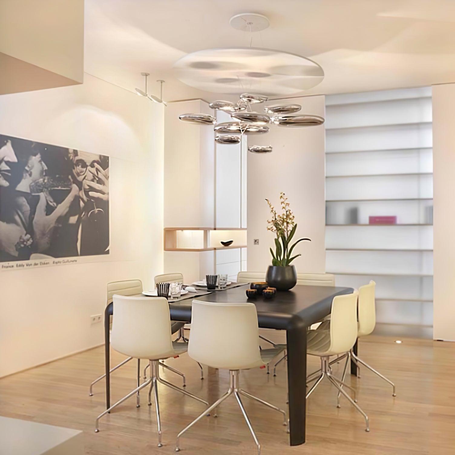 Orinanelle Chandelier Aluminum Sculptural