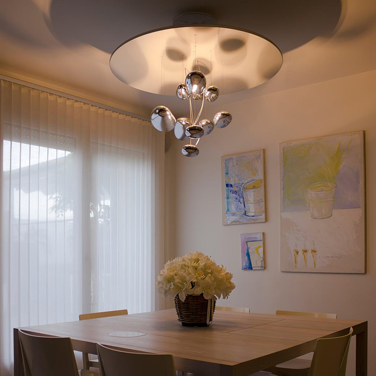 Orinanelle Chandelier Aluminum Sculptural