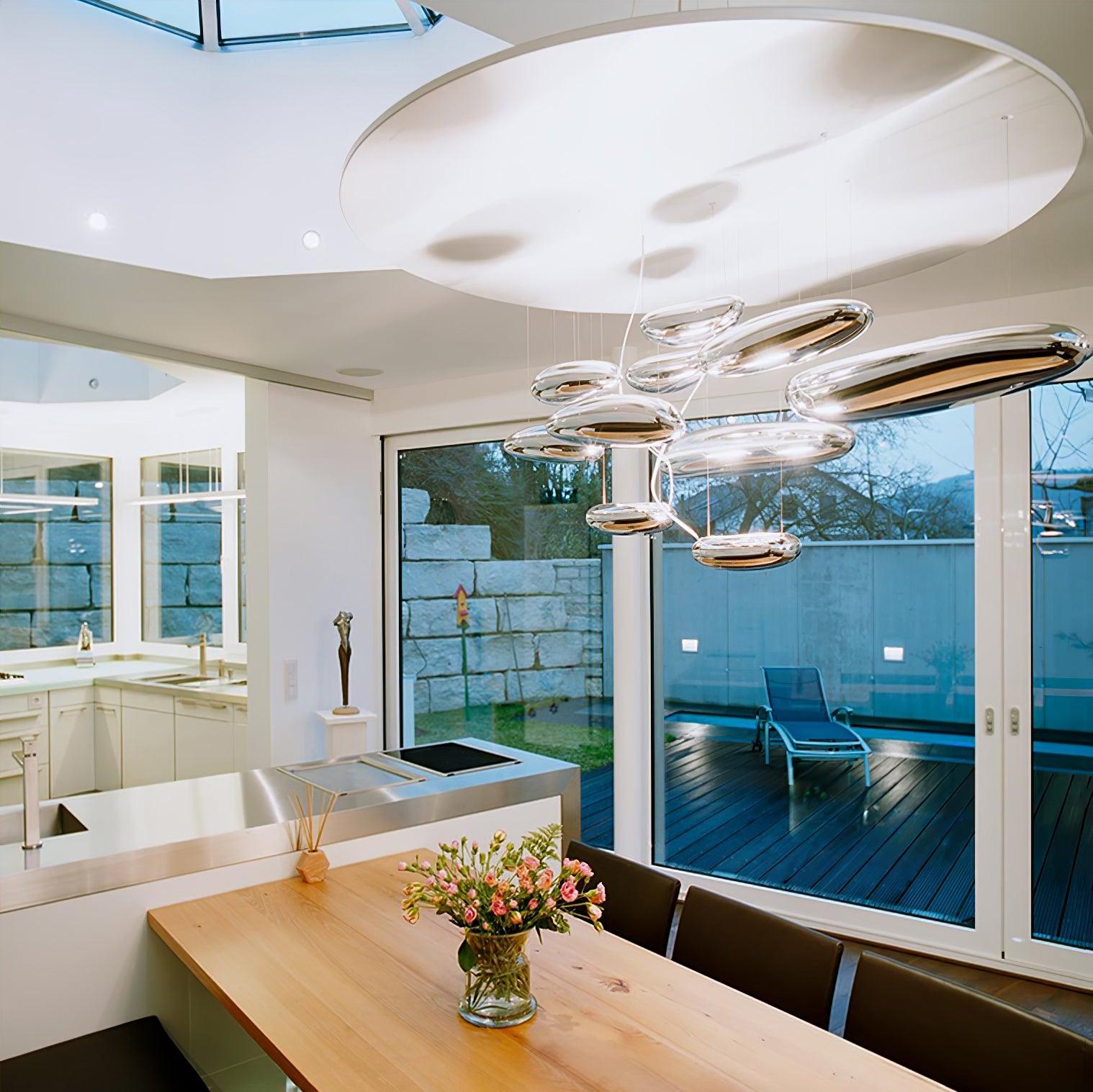 Orinanelle Chandelier Aluminum Sculptural