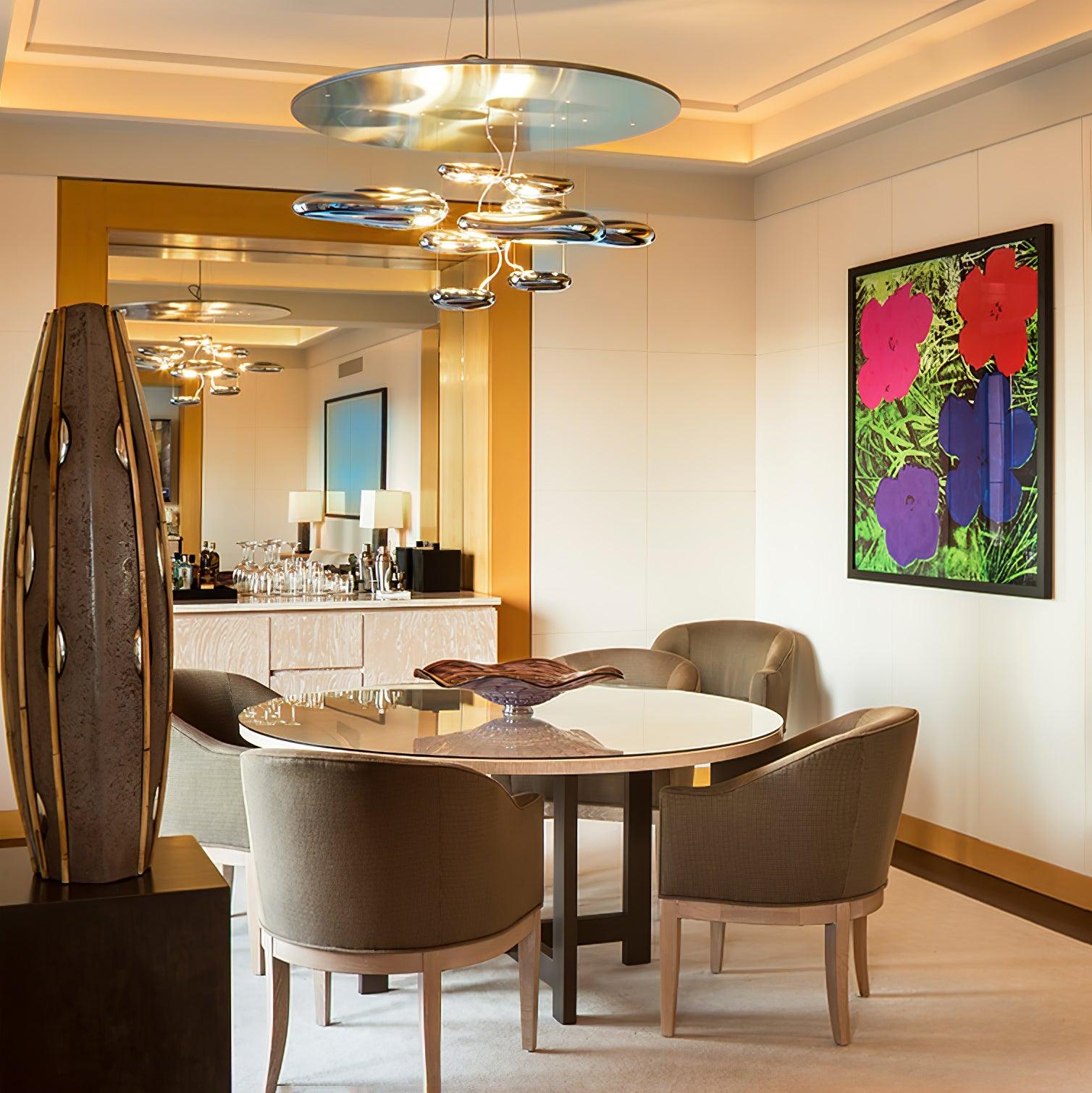 Orinanelle Chandelier Aluminum Sculptural