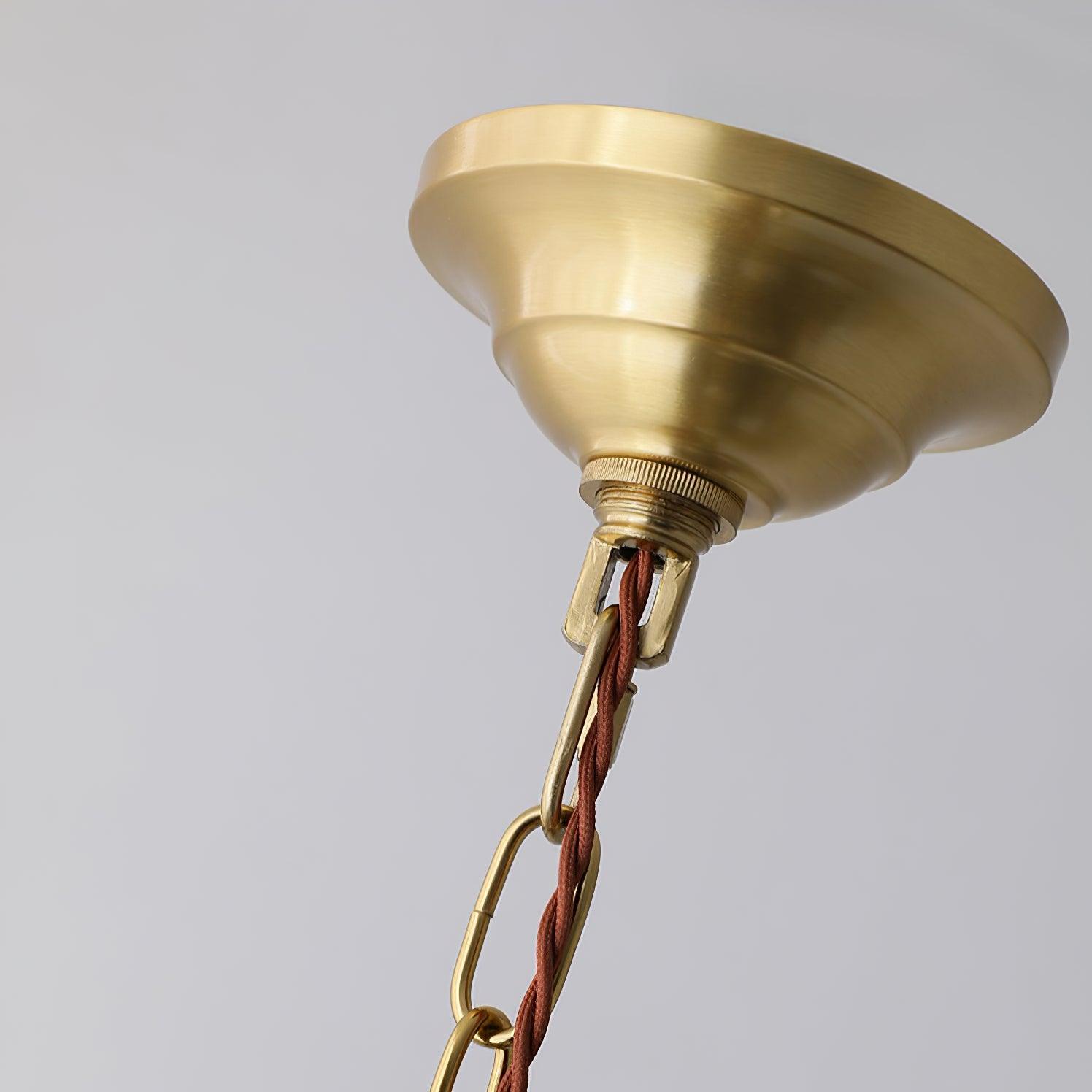 Yave Chandelier Tassel Glass Vintage