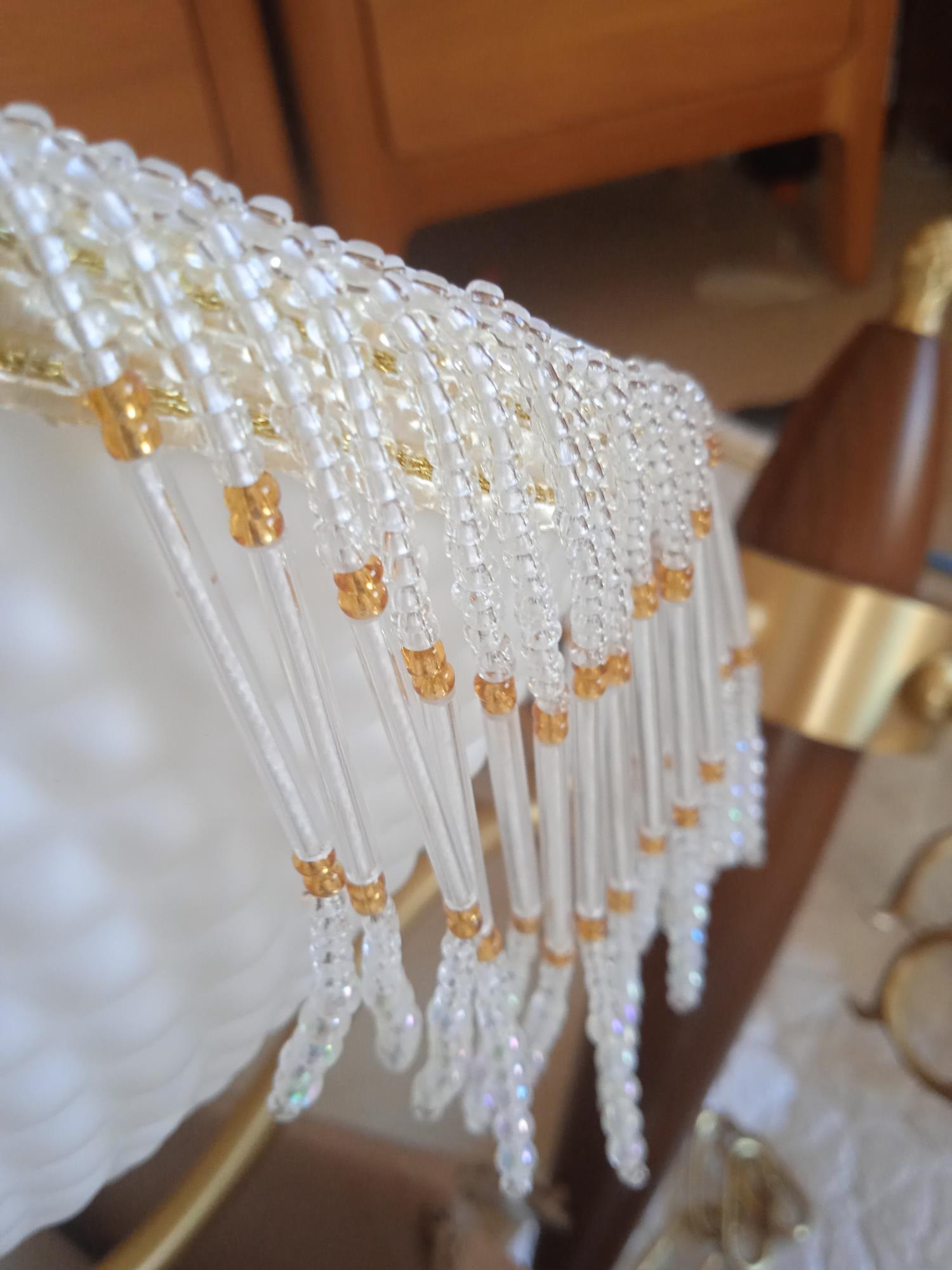 Yave Chandelier Tassel Glass Vintage