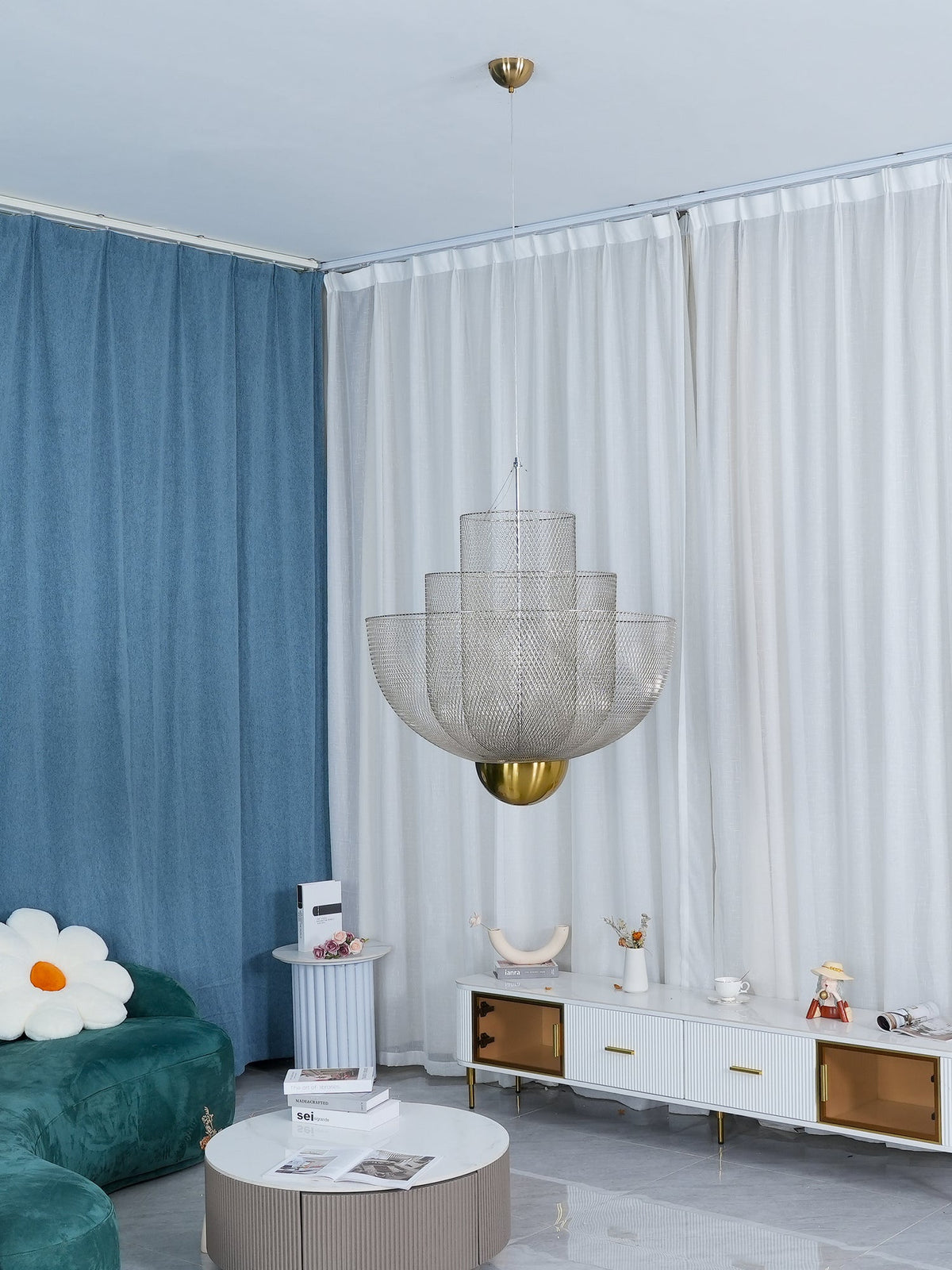Terielissa Chandelier Meshmatics Hanging Radiant