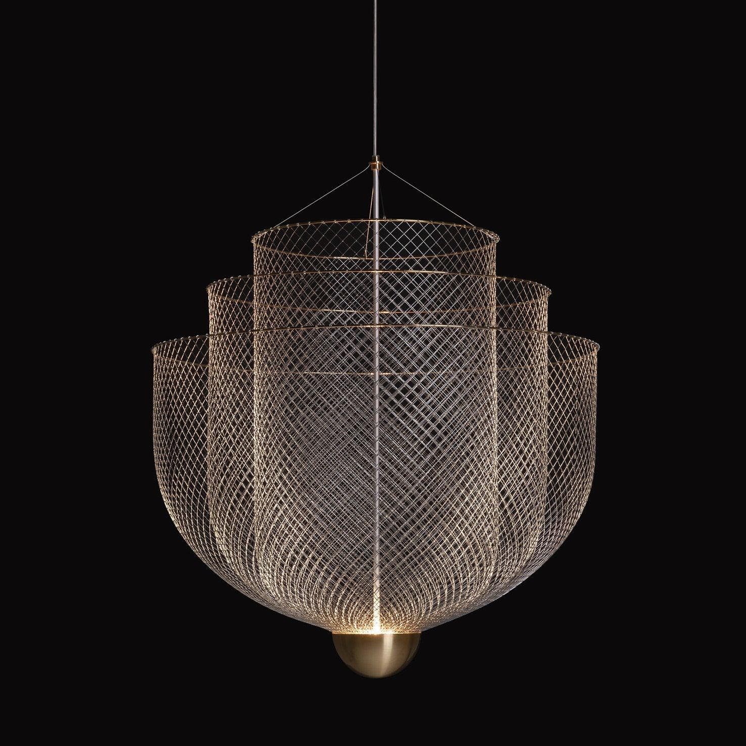 Terielissa Chandelier Meshmatics Hanging Radiant