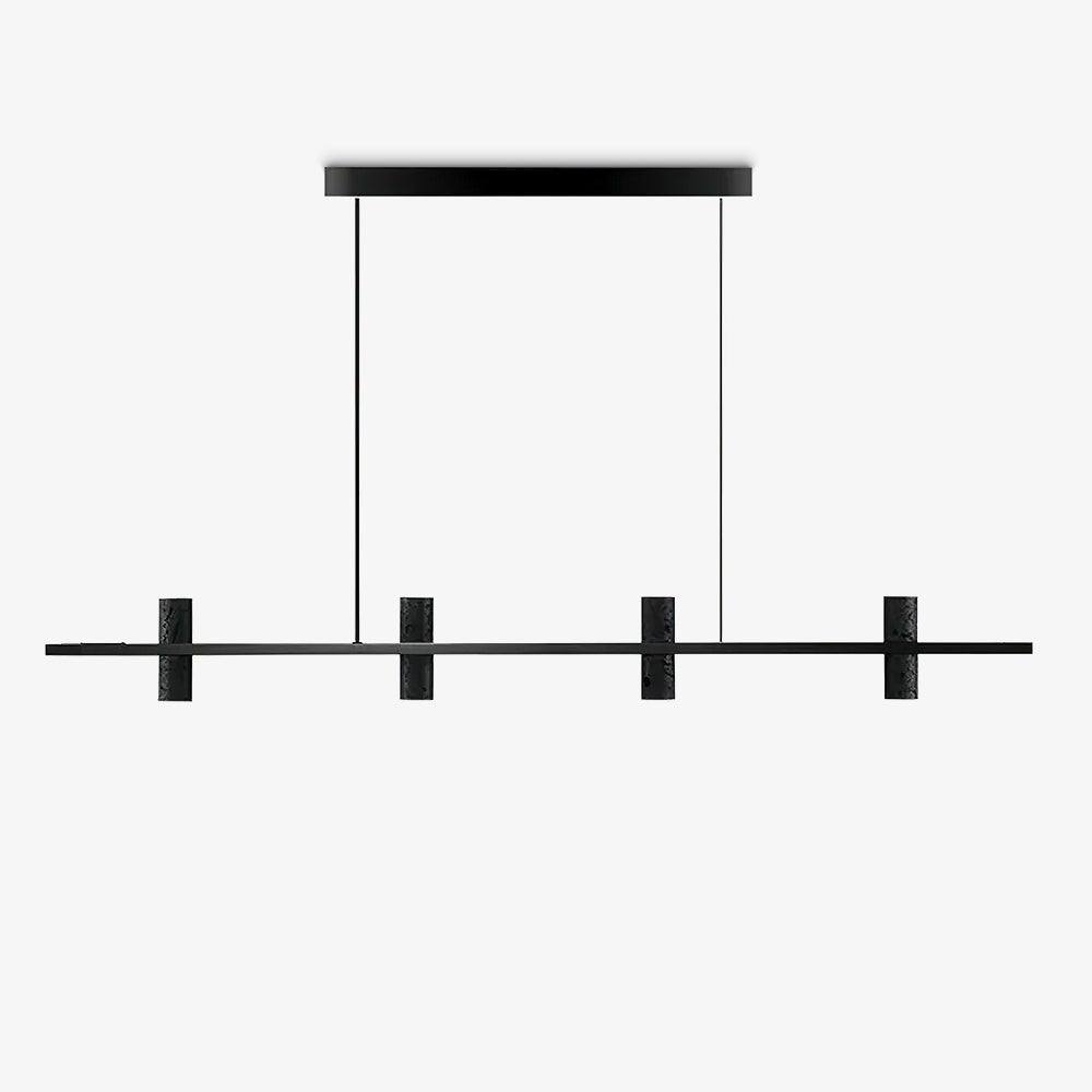 Nernis Pendant Lamp Parallel  Black Travertine  Minimalist Linear