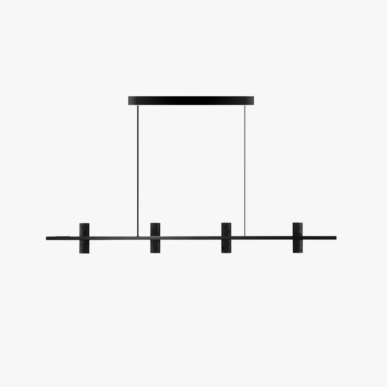 Nernis Pendant Lamp Parallel  Black Travertine  Minimalist Linear