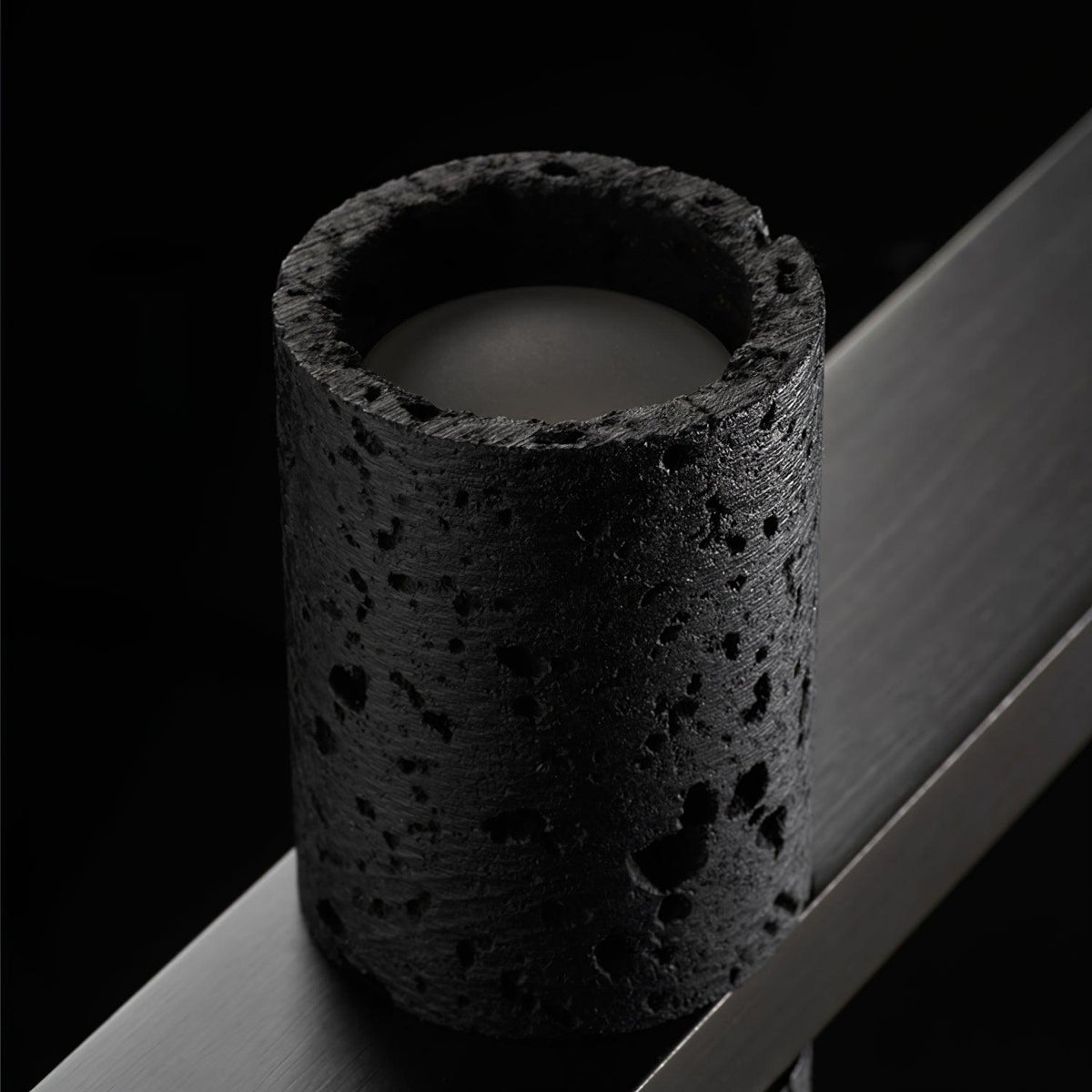 Nernis Pendant Lamp Parallel  Black Travertine  Minimalist Linear