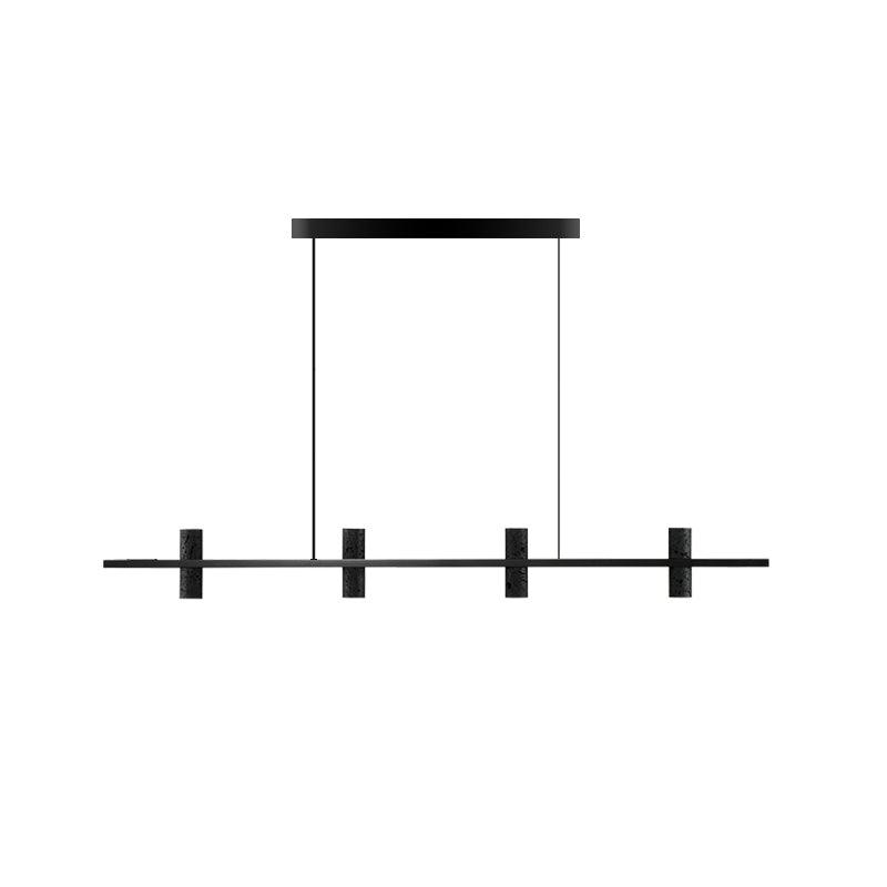 Nernis Pendant Lamp Parallel  Black Travertine  Minimalist Linear