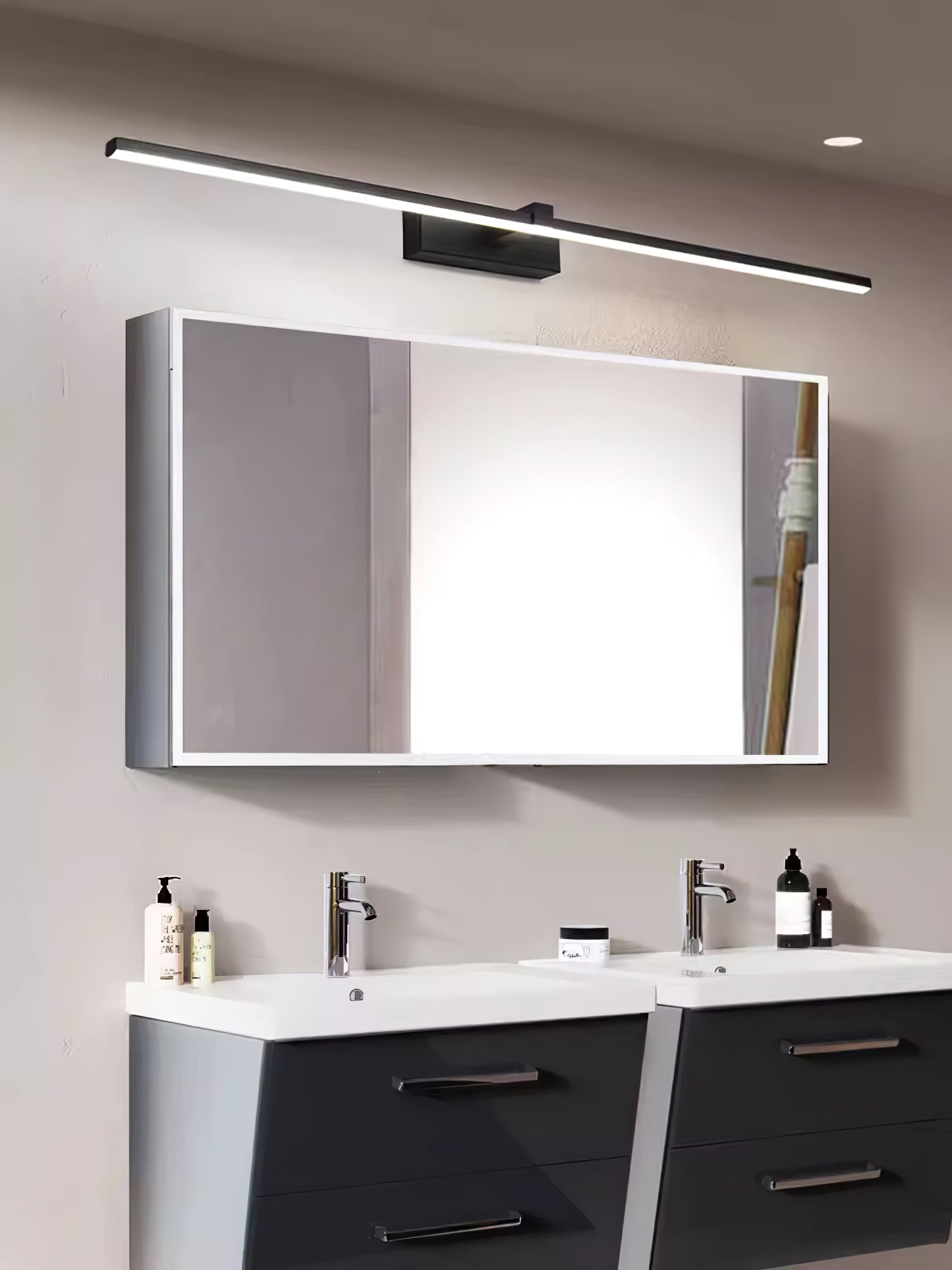 Yume Linear Modern Minimalist Mirror Wall Light