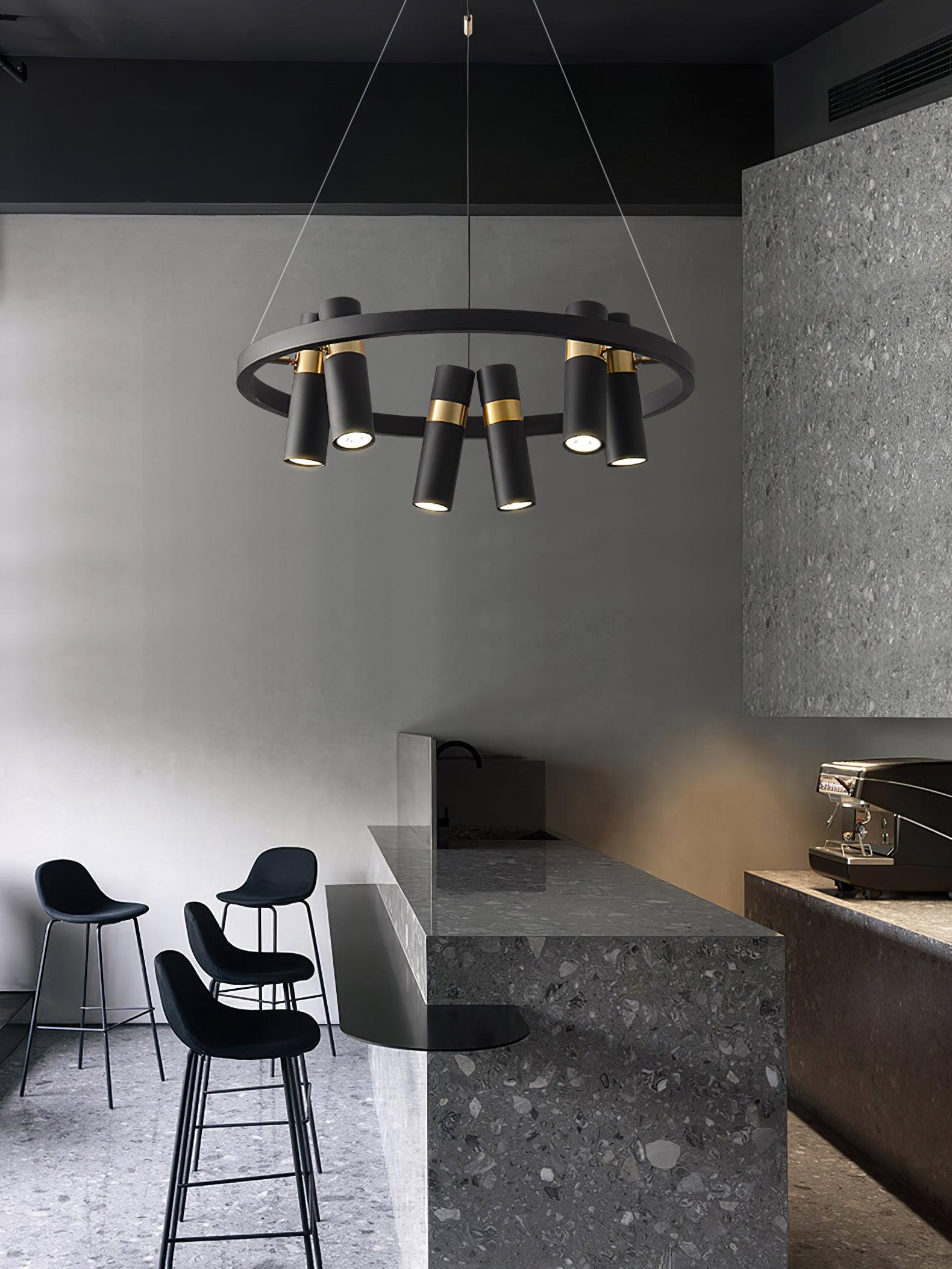 Celenora Industrial Acrylic Chandelier