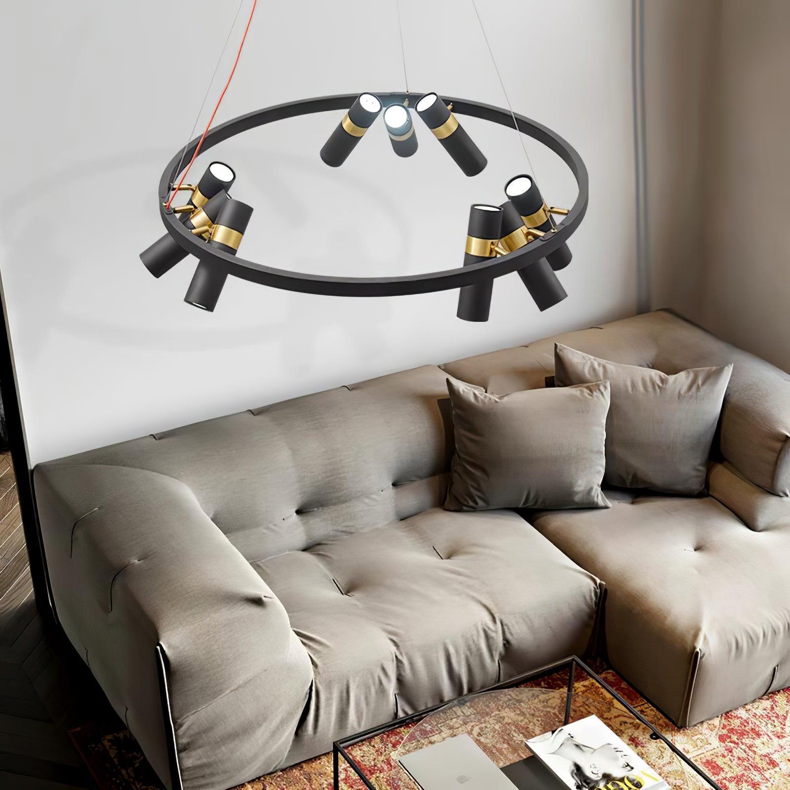 Celenora Industrial Acrylic Chandelier