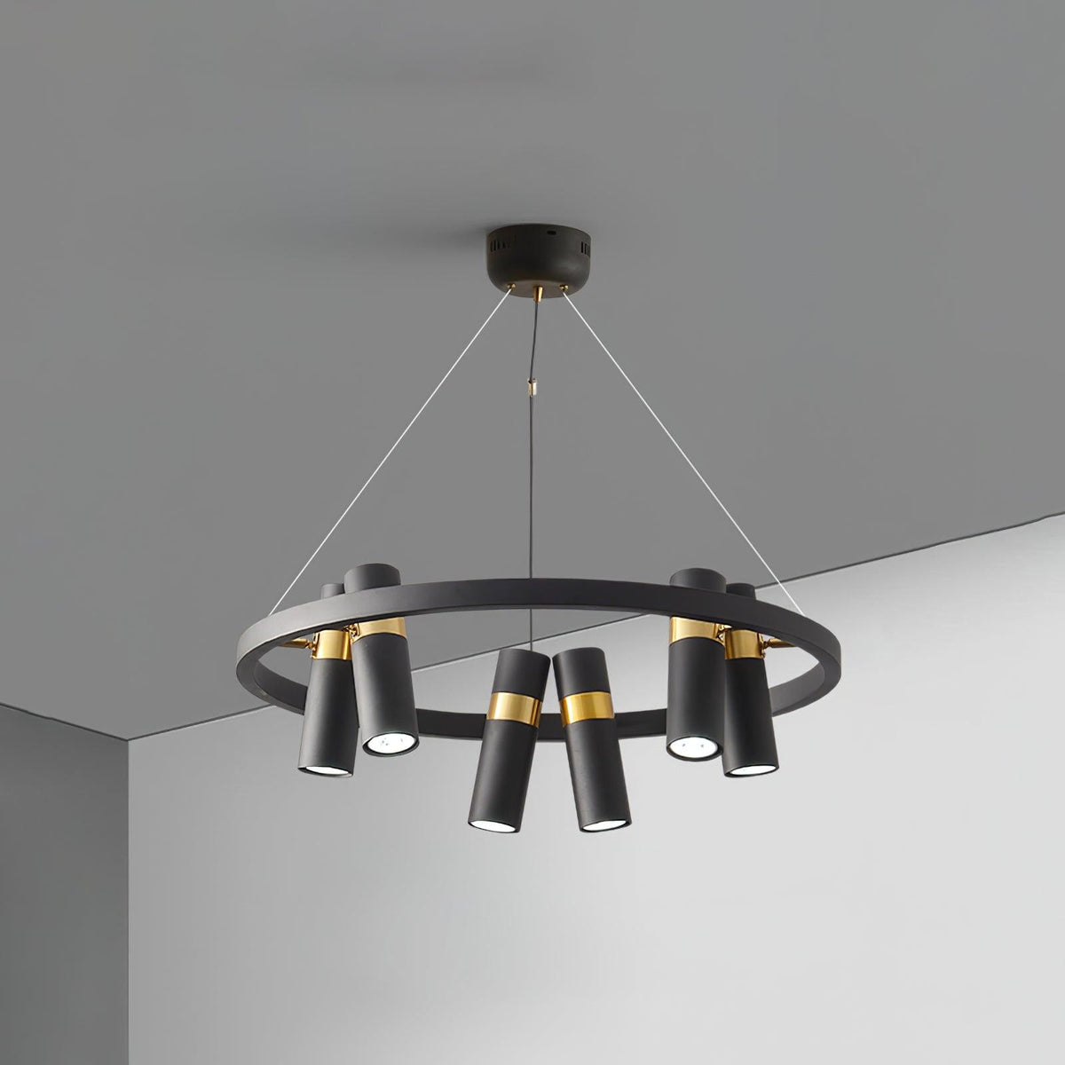 Celenora Industrial Acrylic Chandelier