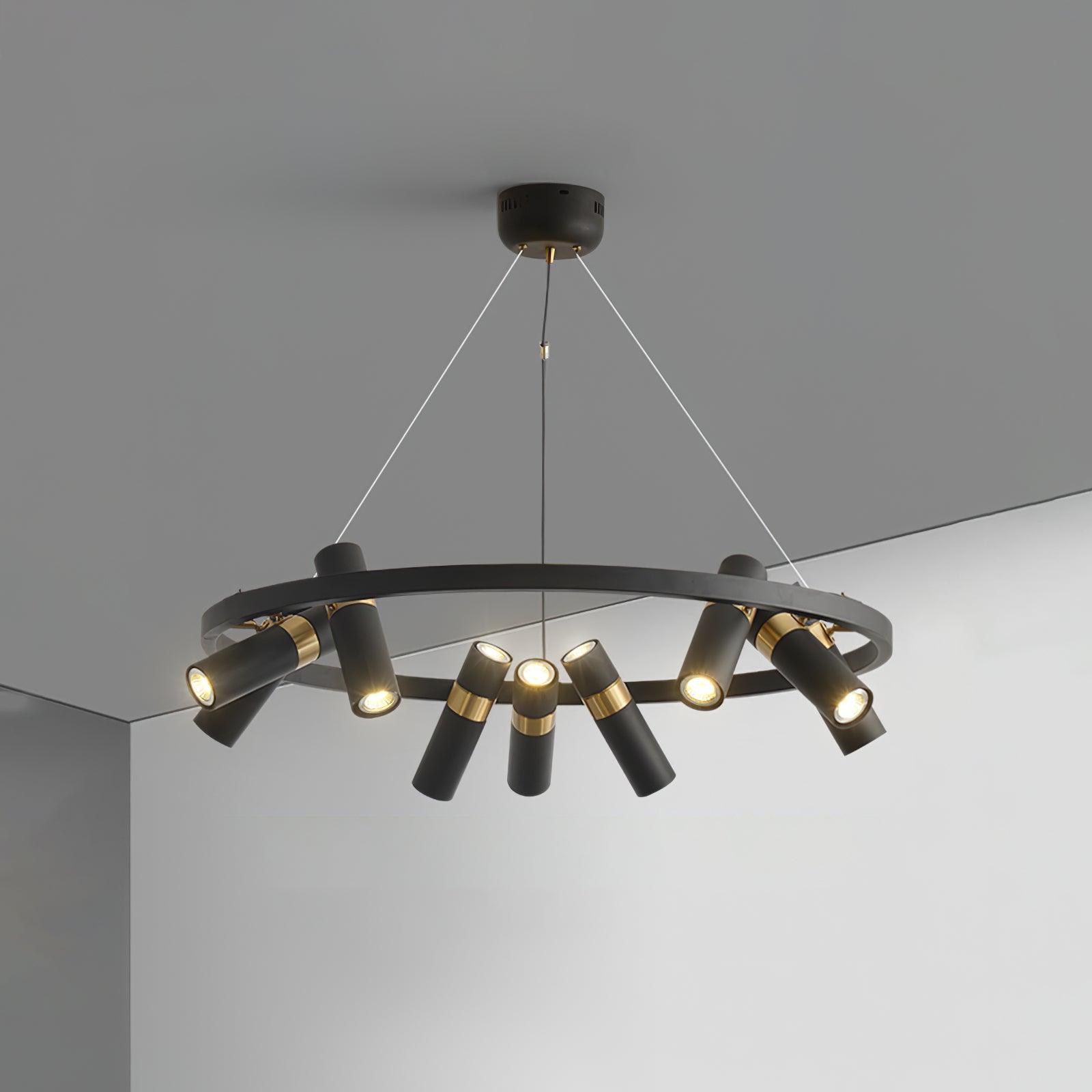 Celenora Industrial Acrylic Chandelier