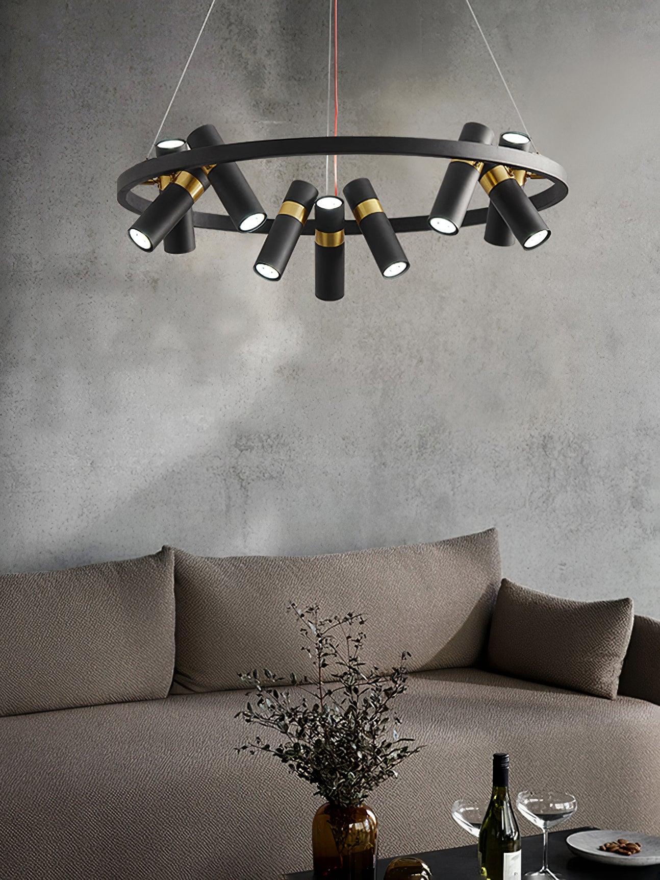 Celenora Industrial Acrylic Chandelier