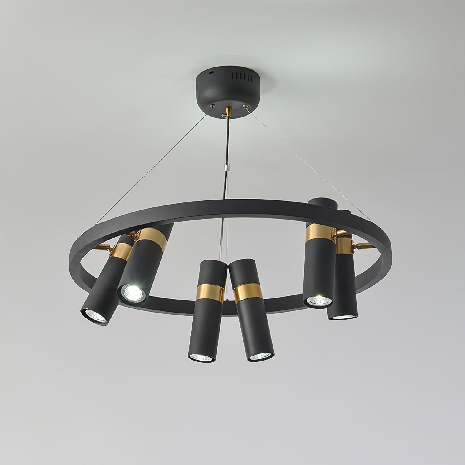 Celenora Industrial Acrylic Chandelier