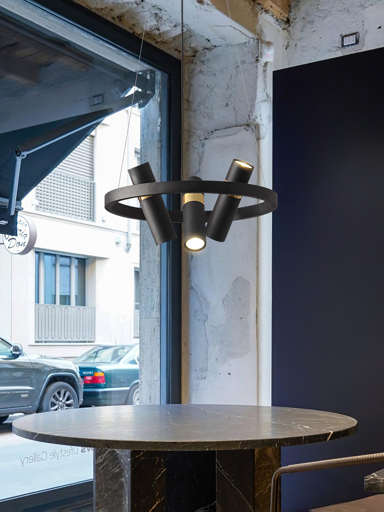 Celenora Industrial Acrylic Chandelier