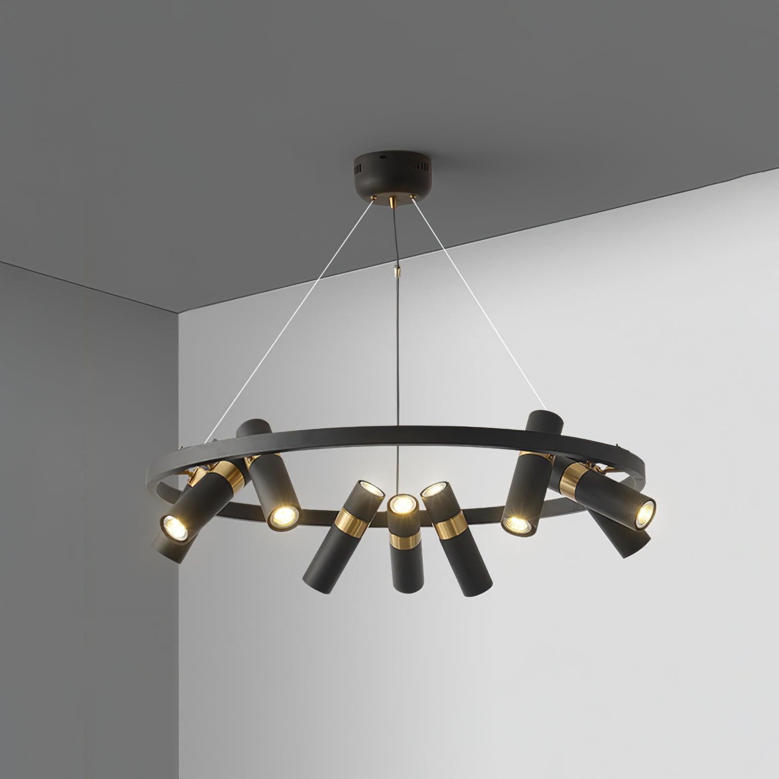 Celenora Industrial Acrylic Chandelier