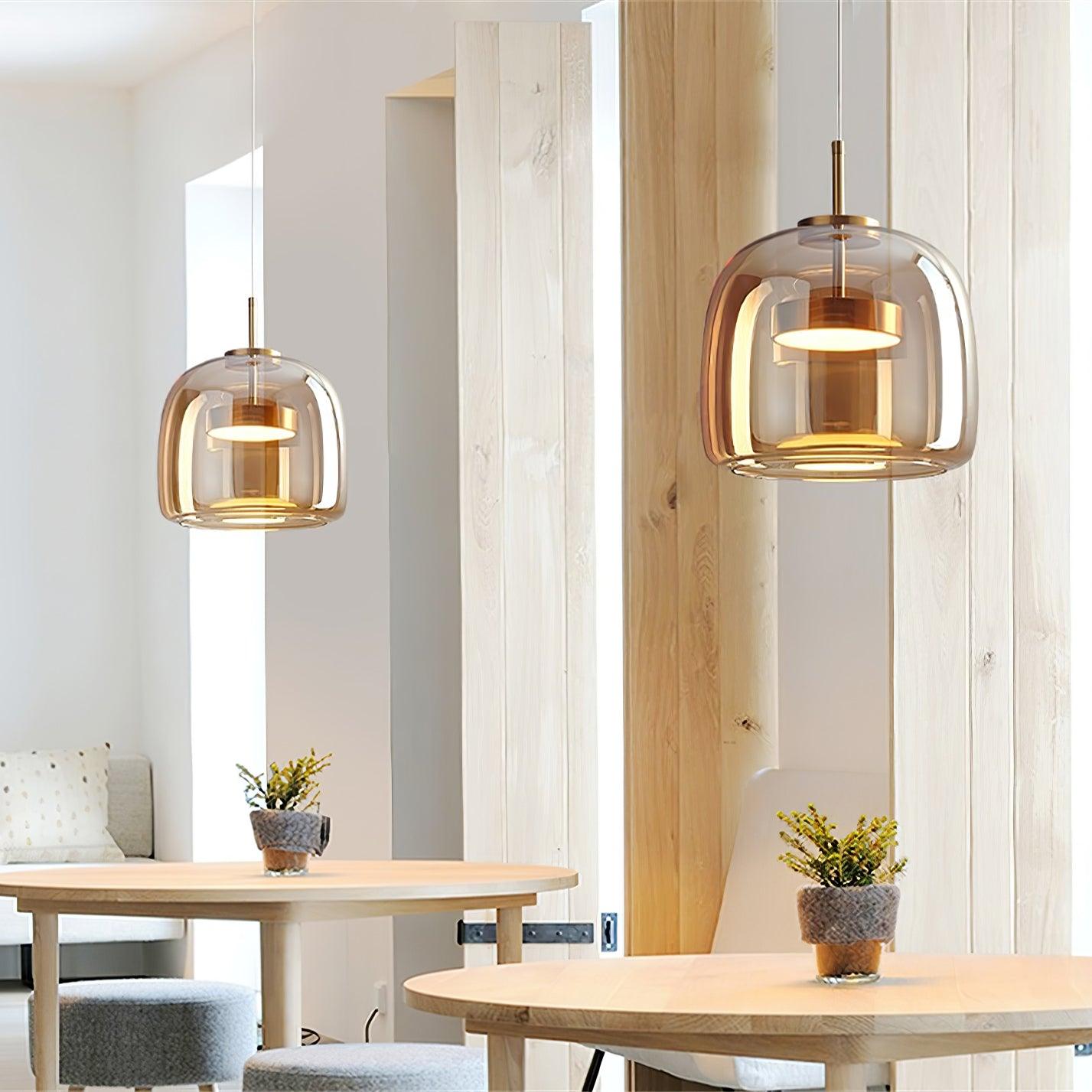 Obsidian Modern Glass Pendant Light