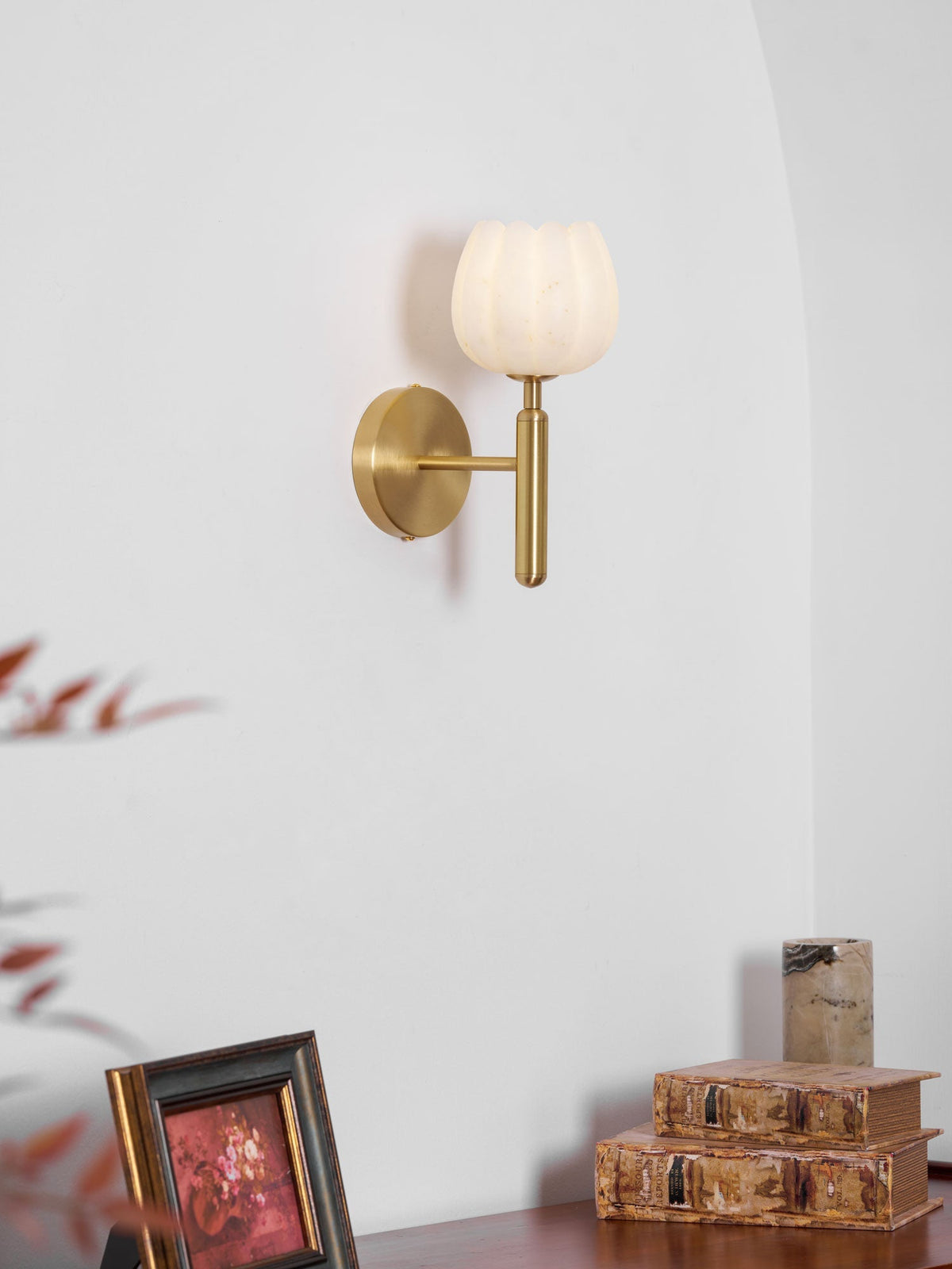 Aurewick Alabaster Indoor Wall Light
