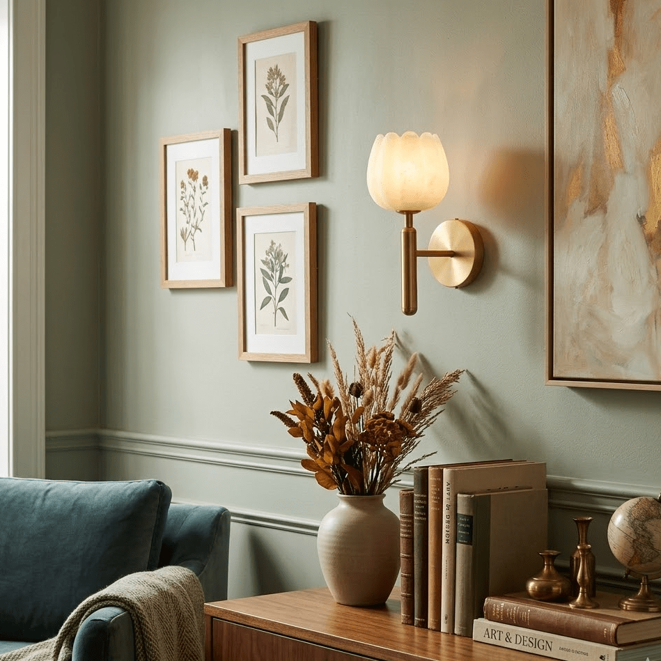 Aurewick Alabaster Indoor Wall Light
