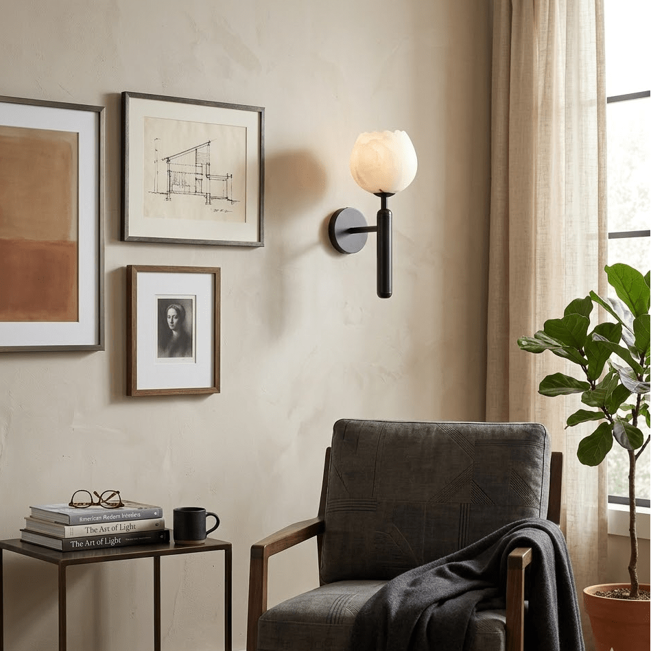Aurewick Alabaster Indoor Wall Light
