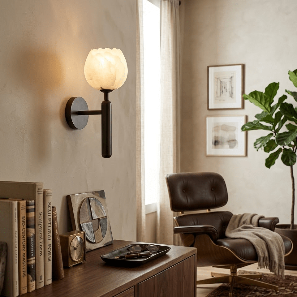 Aurewick Alabaster Indoor Wall Light