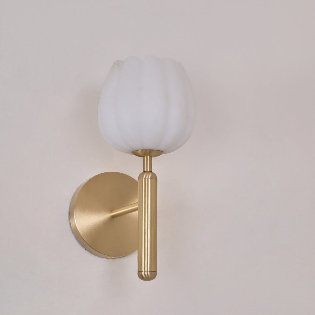 Ambrose Alabaster Flowers Wall Lamp